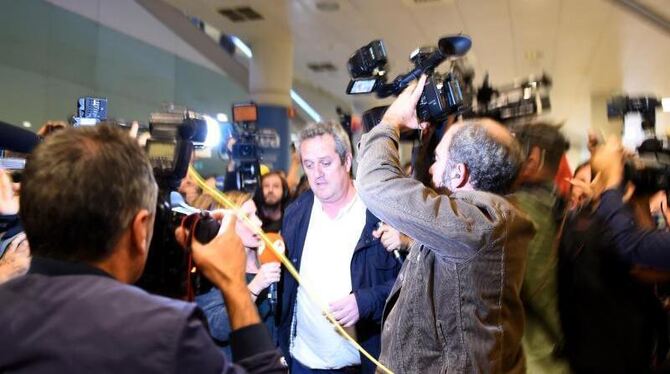 Der ehemalige katalanische Innenminister Joaquim Forn bei seiner Ankunft am Flughafen von Barcelona am 31. Oktober. Der Minis