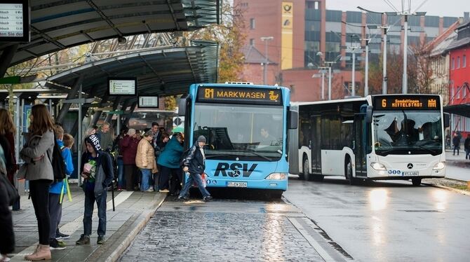 Der ZOB in Reutlingen.
