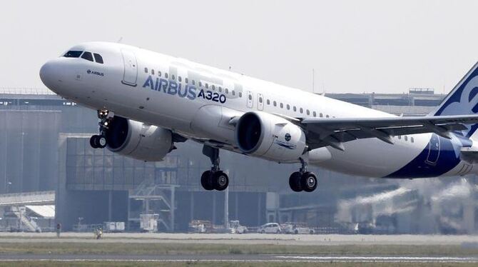 Ein Airbus A320neo: Investor Indigo könnte Airbus größten Einzelauftrag bringen. Foto: Guillaume Horcajuelo