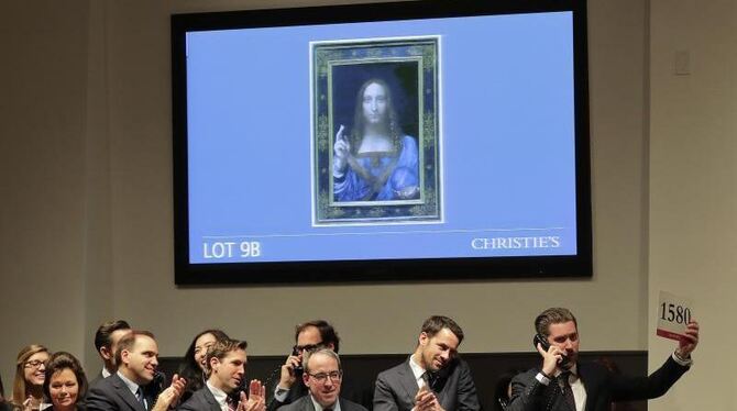 Das nach Angaben des Auktionshauses Christie's letzte bekannte Gemälde von Leonardo da Vinci in Privatbesitz ist in New York