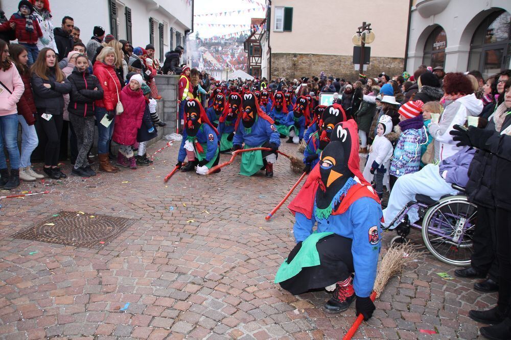 Narrenumzug der Uschlaberghexa in Pfullingen 2018