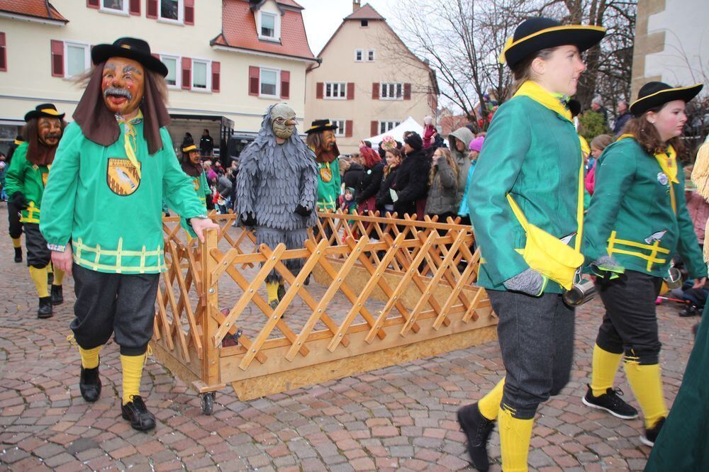 Narrenumzug der Uschlaberghexa in Pfullingen 2018