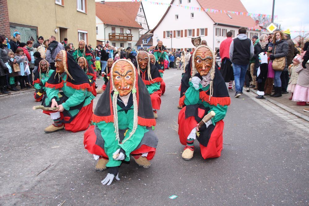 Narrenumzug in Hohenstein-Oberstetten 2018
