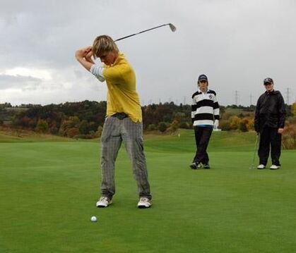 Beim Golfturnier zeigte der Nachwuchs beachtliche Leistungen.