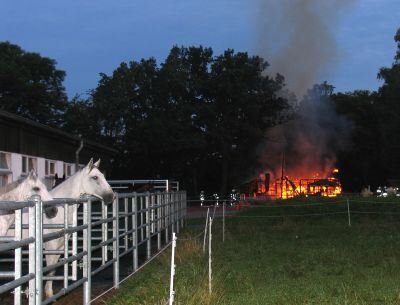 Brand beim Reiterstüble Sondelfingen