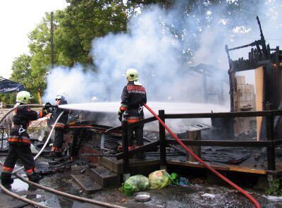 Brand beim Reiterstüble Sondelfingen