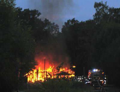 Brand beim Reiterstüble Sondelfingen