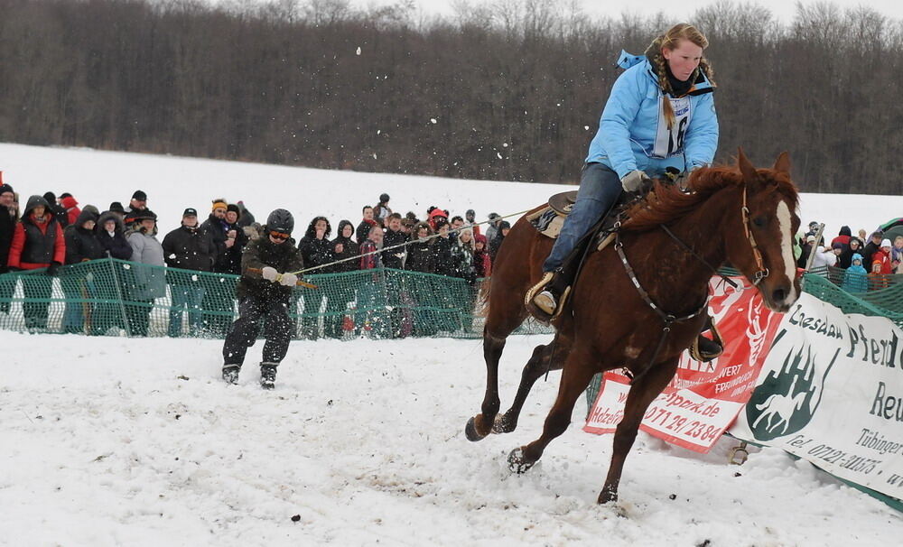 Skijöring und Schlittenrennen Holzelfingen
