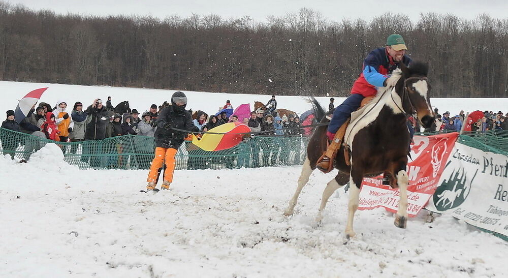 Skijöring und Schlittenrennen Holzelfingen