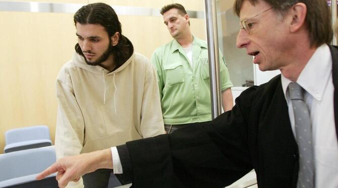 Der »Kofferbomber« Youssef El Hajdib während des Verfahrens vor dem Oberlandesgericht Düsseldorf.