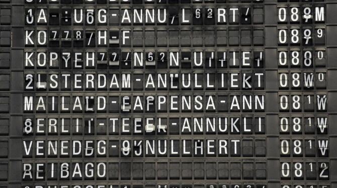 Durch den Pilotenstreik könnten bis zu 3200 Flüge ausfallen.