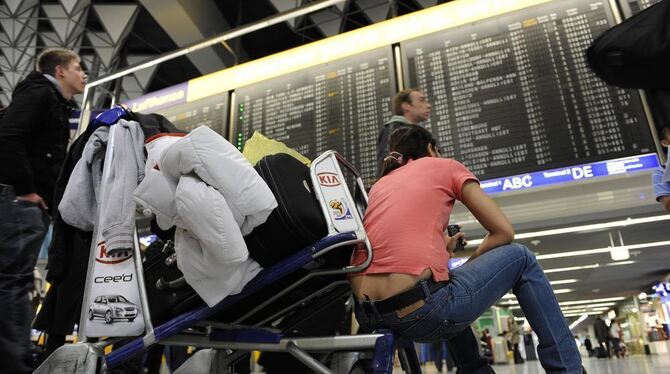 Das große Chaos am Frankfurter Flughafen ist bislang ausgeblieben. Das große Chaos am Frankfurter Flughafen ist bislang ausgeblieben.