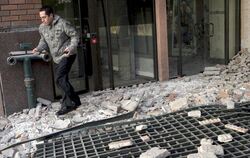 Erdbeben Chile Trümmer in Santiago de Chile