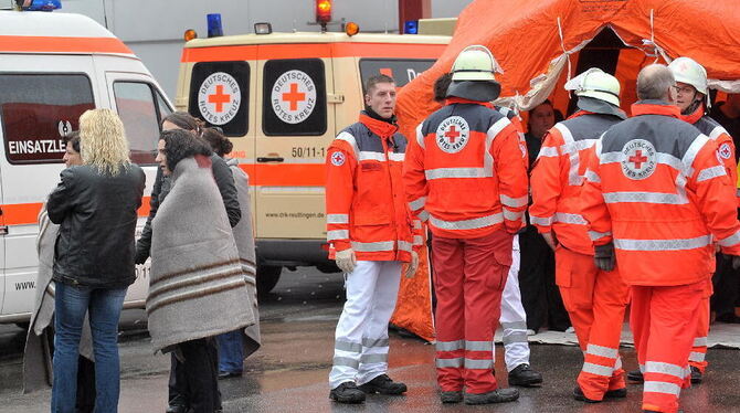 Kaufland Pfullingen nach Gasalarm evakuiert Kaufland Pfullingen nach Gasalarm evakuiert