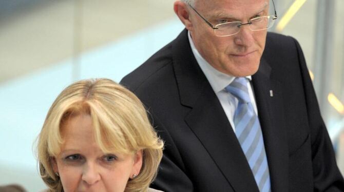 Hannelore Kraft (SPD) und Jürgen Rüttgers (CDU).