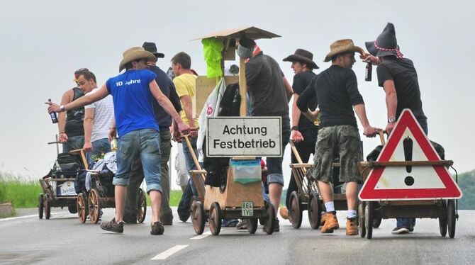 Ob Himmelfahrt oder Vatertag. An Gelegenheiten zum Feiern fehlt es im Kreis Tübingen jedenfalls nicht. GEA-FOTO: MEYER