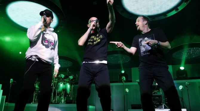 Die Fantastischen Vier auf der Bühne.