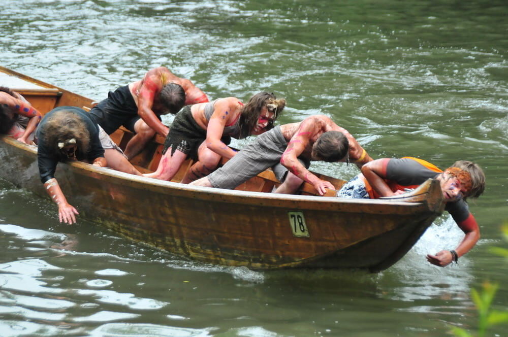 Stocherkahnrennen Tübingen 2010