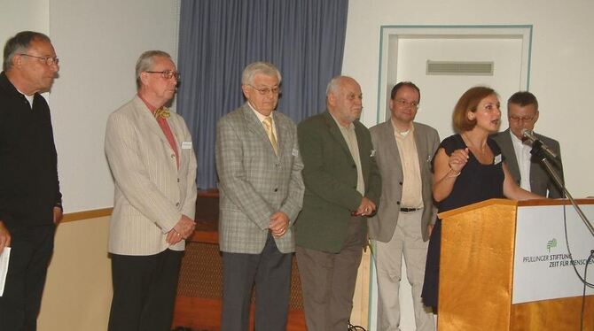 Sie gehören zum Initiativkreis der Pfullinger Stiftung (von links): Hartmut Seeger, Hans-Joachim Sonntag, Hilmar Taigel, Theo Br