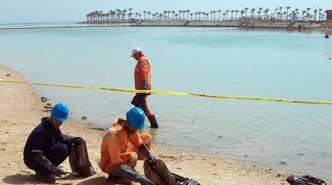 Auch Strände des ägyptischen Badeortes Hurghada am Roten Meer sollen verschmutzt sein.