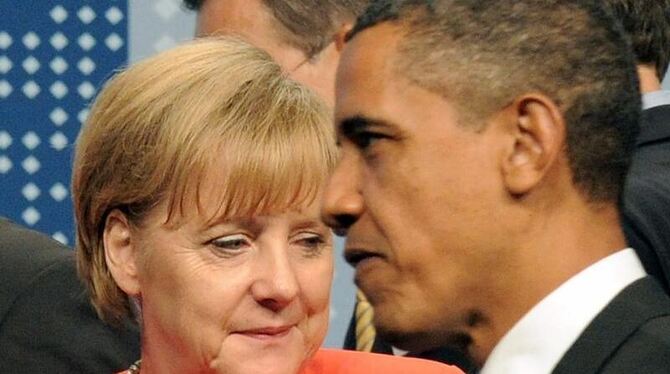 Bundeskanzlerin Merkel und US-Präsident Obama während der G20-Sitzung in Toronto.