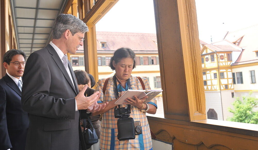 Die thailändische Prinzessin Maha Chakri Sirindhorn in Tübingen