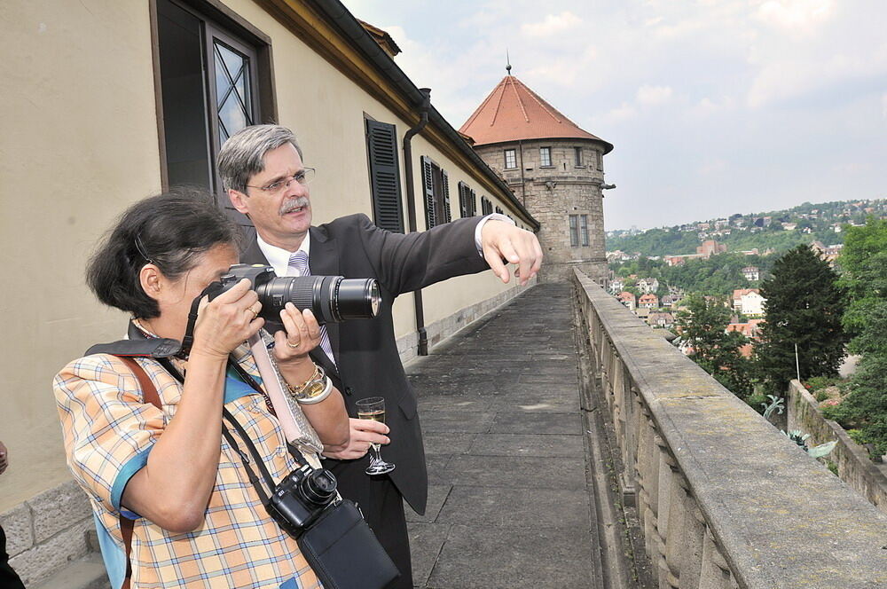 Die thailändische Prinzessin Maha Chakri Sirindhorn in Tübingen