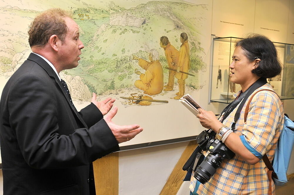 Die thailändische Prinzessin Maha Chakri Sirindhorn in Tübingen