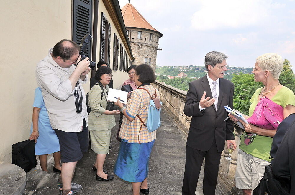 Die thailändische Prinzessin Maha Chakri Sirindhorn in Tübingen