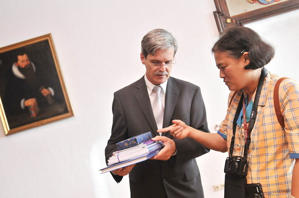 Die thailändische Prinzessin Maha Chakri Sirindhorn in Tübingen