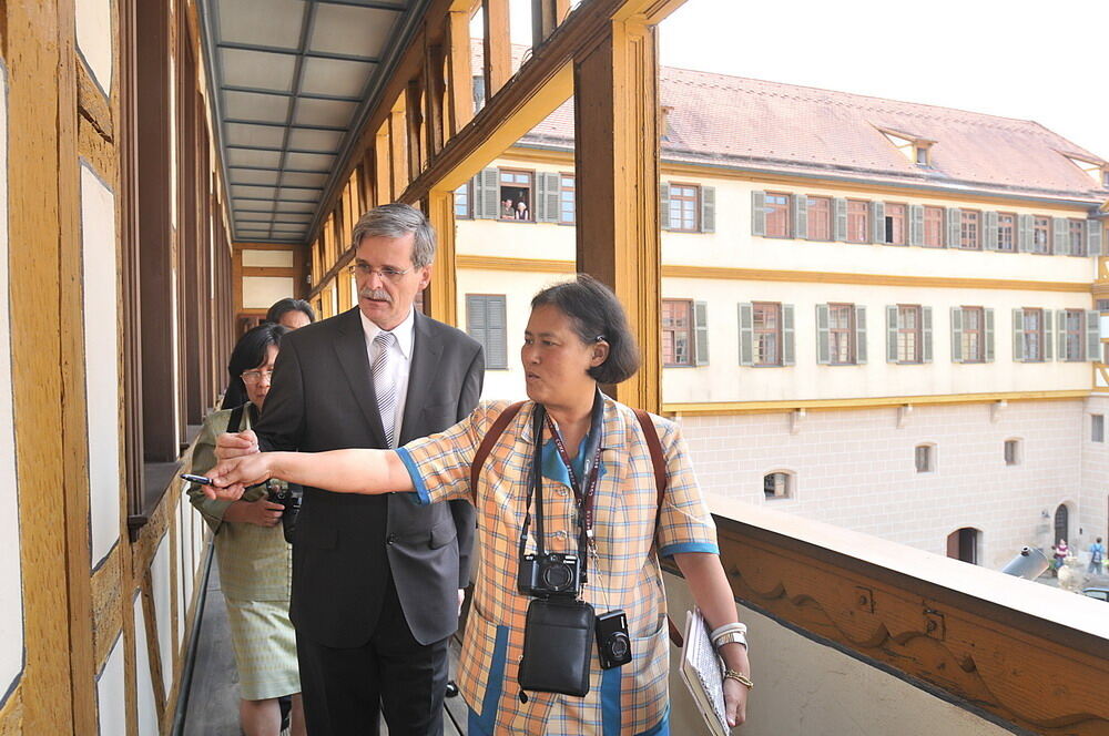 Die thailändische Prinzessin Maha Chakri Sirindhorn in Tübingen