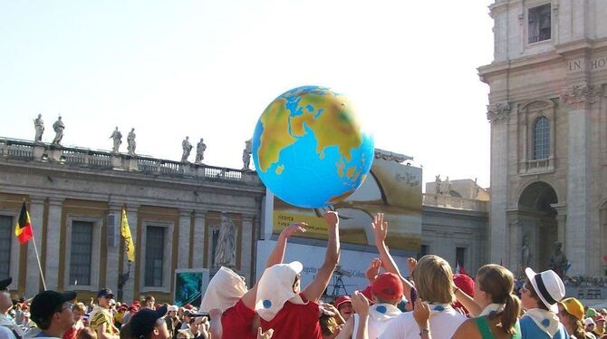 Die Welt gehörte bei der Rom-Wallfahrt den jungen Leuten. FOTOS: BUT, IN, EIZ Die Welt gehörte bei der Rom-Wallfahrt den jungen Leuten. FOTOS: BUT, IN, EIZ