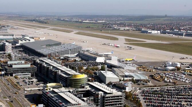 Der Flughafen Stuttgart.