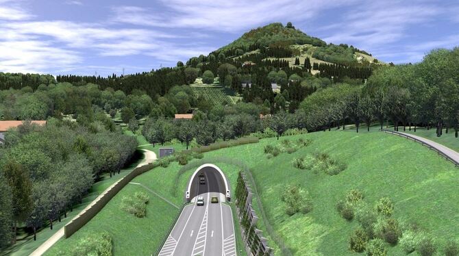 Achalmtunnel-/ Scheibengipfeltunnel August 2010