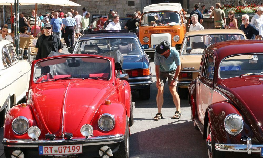 Oldtimertag auf dem Reutlinger Marktplatz August 2010