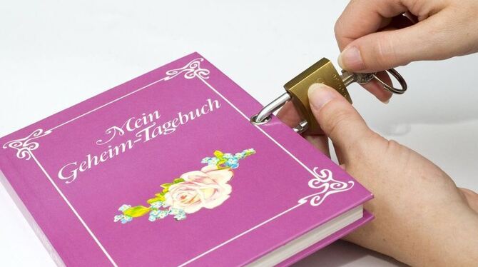 Sicher gegen neugierige Blicke von Verwandten und Freunden: ein Tagebuch mit Schloss.FOTO: DPA
