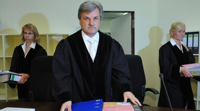 Der Vorsitzende Richter im Mordfall Brunner, Reinhold Baier, im Landgericht in München. 