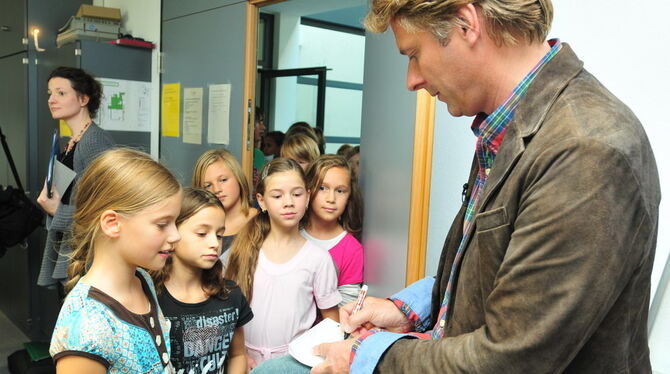 Jörg Pilawa zu Besuch in Mössingen Foto: Meyer