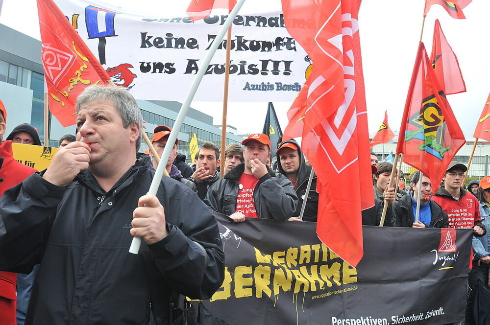 Protestaktion Bosch Reutlingen Oktober 2010