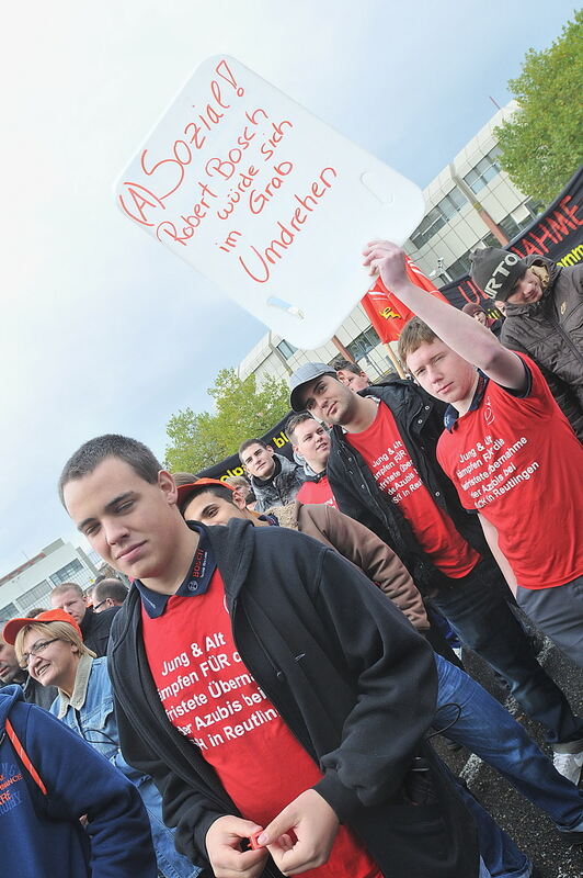 Protestaktion Bosch Reutlingen Oktober 2010