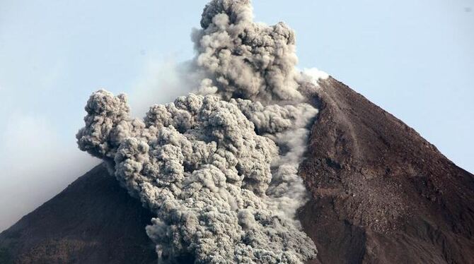 Die Gefahr durch den Vulkan Merapi ist weiter nicht gebannt.