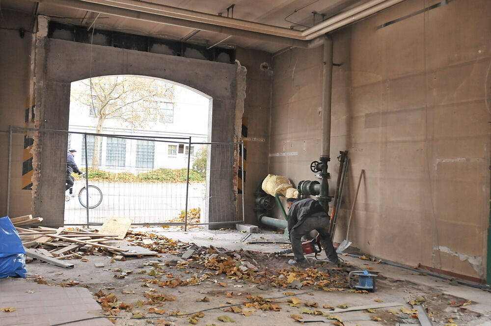 Um- und Neubau alte Feuerwache sind in vollem Gang