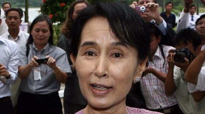 Dissidentin Aung San Suu Kyi erhielt 1991 den Friedensnobelpreis. (Archivfoto)
