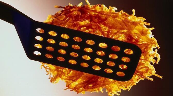 Sehen lecker aus, können aber gefährliche Inhaltsstoffe enthalten: Kartoffelpuffer.