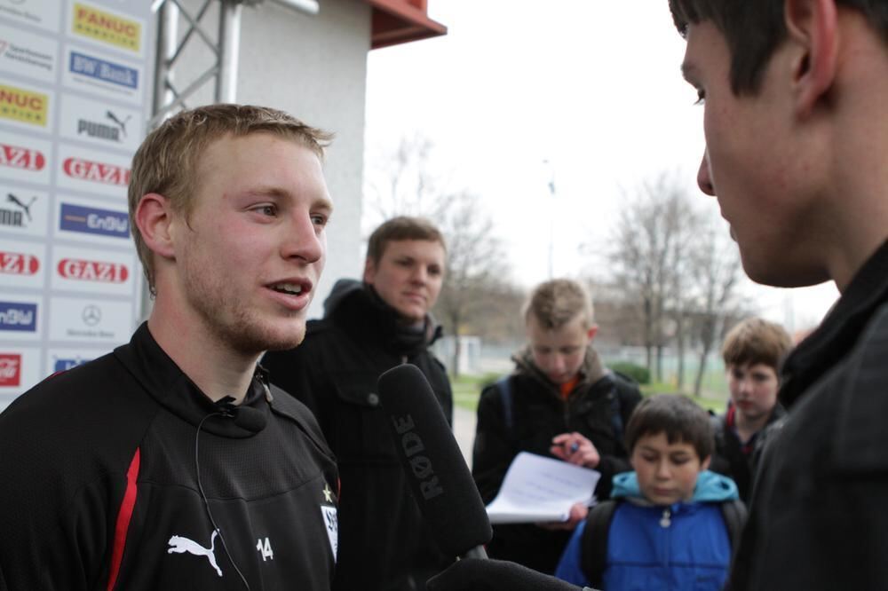 Zeitung macht Schule Trainingsbesuch beim VfB Stuttgart