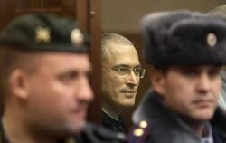 Michail Chodorkowski im Gerichtssaal.