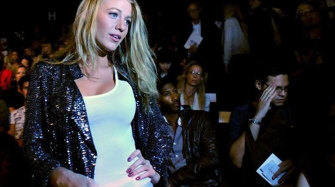 Blake Lively auf dem Catwalk während der Modewoche in New York.