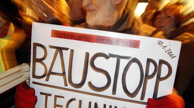 Montagsdemo gegen Stuttgart 21.