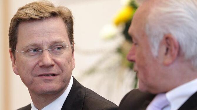 Parteifeinde: FDP-Chef Westerwelle und sein schärfster Kritiker Wolfgang Kubicki.