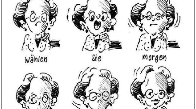 St(r)ichelei der Woche. ZEICHNUNG: FRITZ WUND